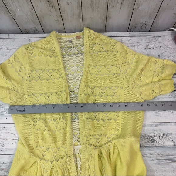 Anthropologie Knitted and Knotted Lightweight Tie Front Cardigan Large - Picture 4 of 6